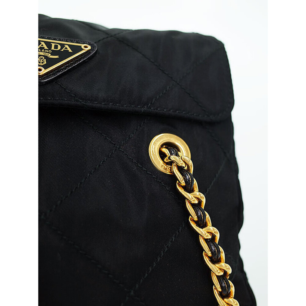 Prada Tessuto Catena quilted shoulder bag Black - Picture 8 of 9